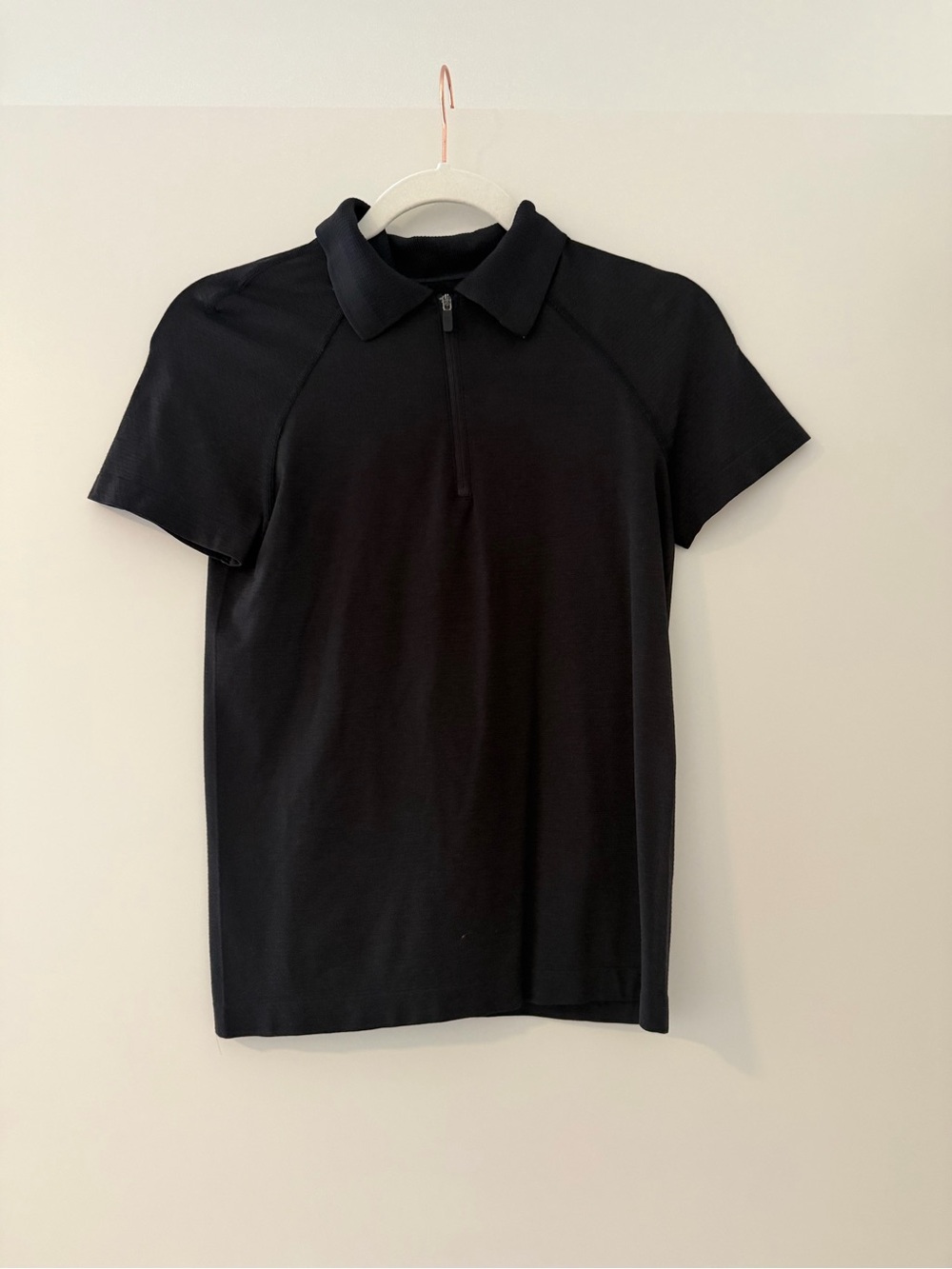 Lululemon Black Zip Golf Polo Shirt